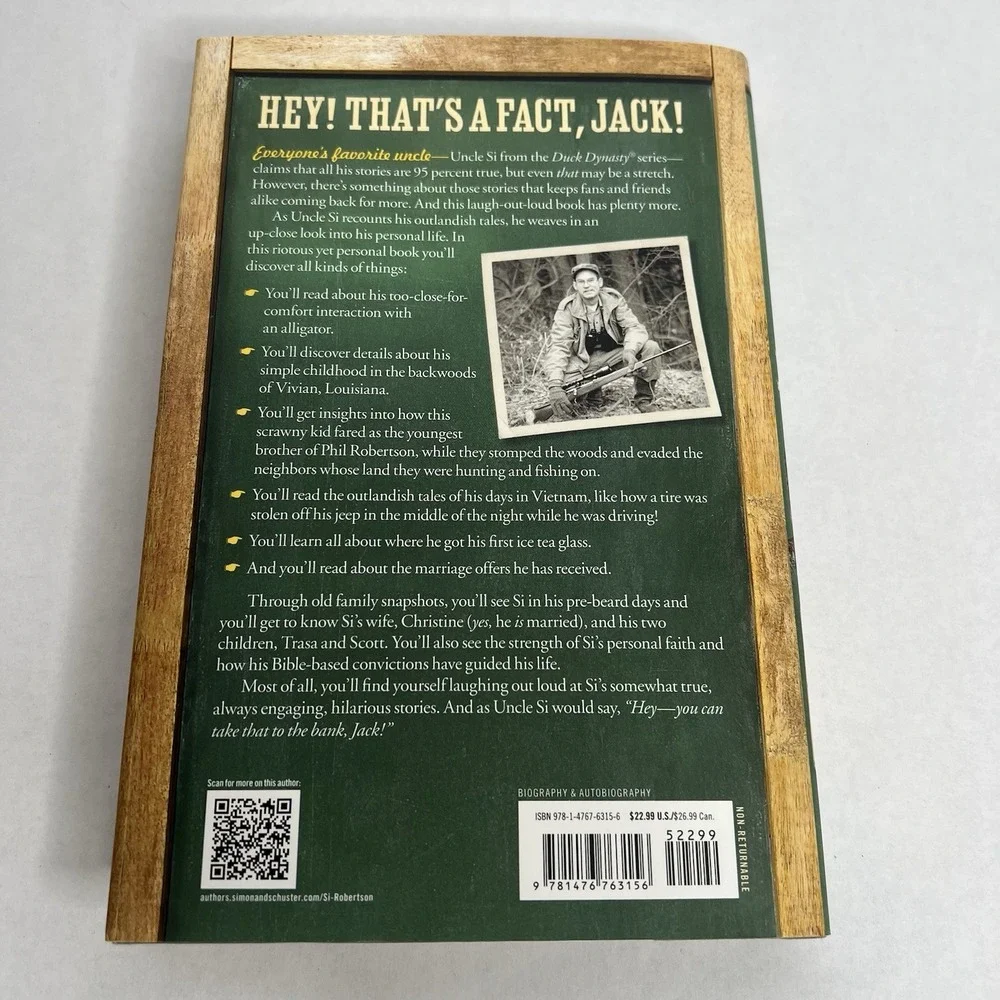 Si-Cology 101 HCDJ Book Phil Robertson Duck Dynasty A&E 2013 1ST PRINT/ED‎
